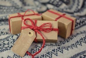 wrapped gift boxes 